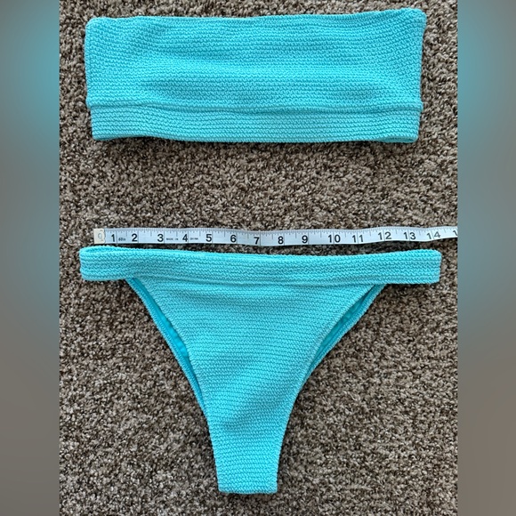 LA Hearts by PacSun Blue Dominique Scrunch bikini - Picture 2 of 3